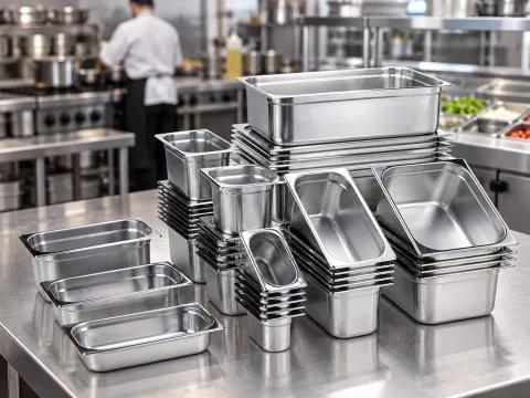 Kako odabrati gastronorm posude: dimenzije, materijal i debljina lima