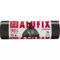ALUFIX vreće za otpad 150 l, 10 kom, crne, ekstra čvrste