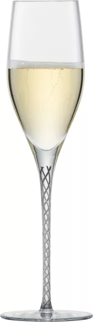 Čaše za šampanjac Zwiesel Glas SPIRIT 254 ml, set od 2 komada, sive