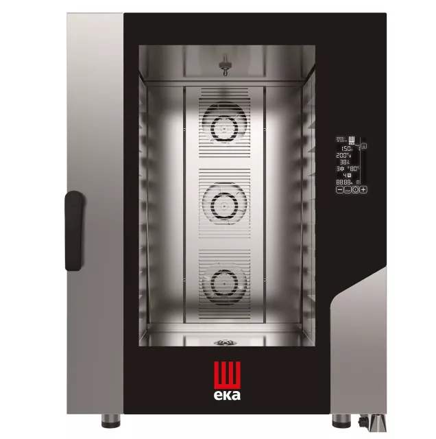 Konvektomat Millennial Black Mask, 10 × 600 × 400 mm – elektronički upravljan, električni, Tecnoeka, 400 V/15.500 W, 850 × 1035 × (V) 1130 mm