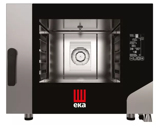 Konvektomat Millennial Black Mask, 4× 600×400 mm – elektromehaničko upravljanje, električni, Tecnoeka, 400 V/7800 W, 850×1035×(V)700 mm