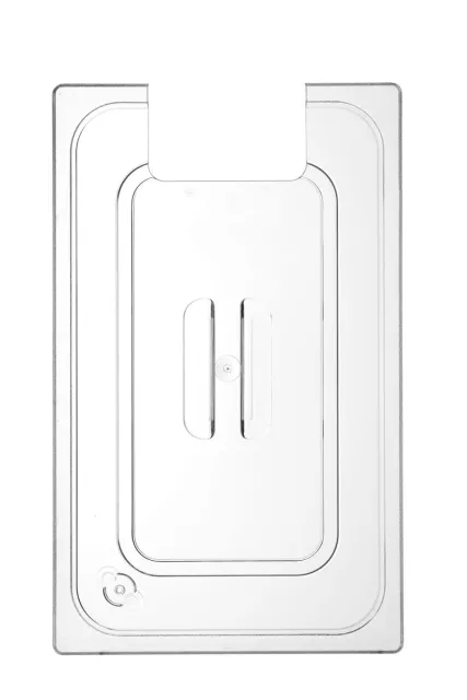 Poklopac za GN posude od polikarbonata s izrezom za sous-vide cirkulacijsku pumpu, HENDI, GN 1/1, proziran, 530 x 325 mm