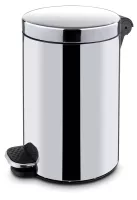 Okrugla pedalna kanta za otpad s unutarnjom kantom, HENDI, 20 L, ⌀300 x (V)440 mm