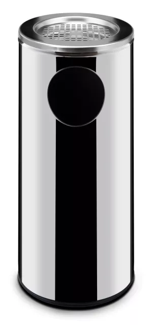 Samostojeća kanta za otpatke s pepeljarom, HENDI, 33 L, ⌀240 x (V) 660 mm