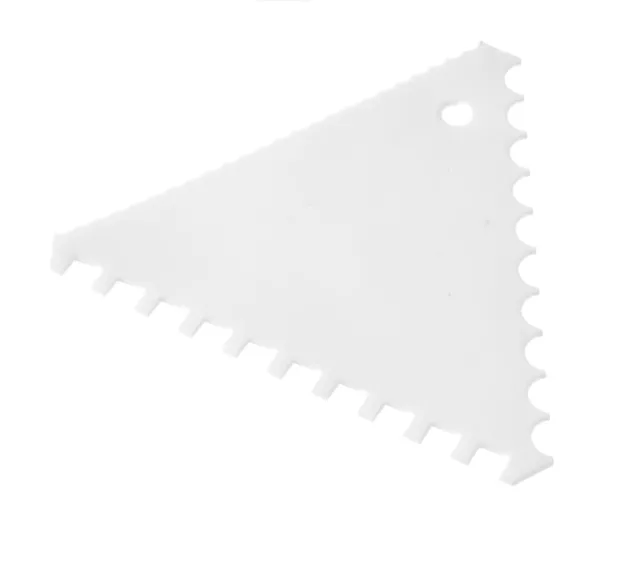 Strugač za tijesto, trokutasti češalj – set od 6 komada, HENDI, veliki zupci, 6 kom., 110x110x(V) mm