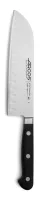 Santoku nož s Granton oštricom, serija ÓPERA, Arcos, crna, (D)303 mm
