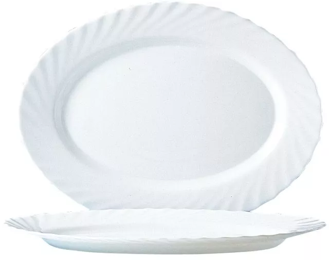 Ovalna zdjela za posluživanje Arcoroc Trianon, 350 × 240 mm, bijela