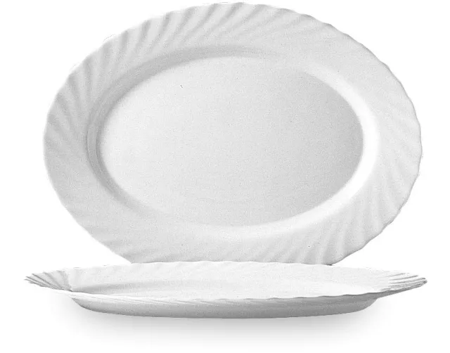 Ovalna zdjela za posluživanje Arcoroc Trianon, 290 × 214 mm, bijela