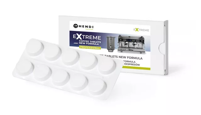 Extreme Coffee Tablets NEW FORMULA profesionalno sredstvo za čišćenje aparata za kavu, HENDI, 10 tableta u blisteru