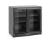 Barski hladnjak s dvostrukim kliznim vratima, Arktic, 158 L, crni, 230 V/160 W, 520x900x(V)870 mm