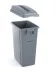 Poklopac s otvorom za pravokutni spremnik 60 l, HENDI, pravokutni otvor, svijetlosiva, 660x470x(V)30 mm