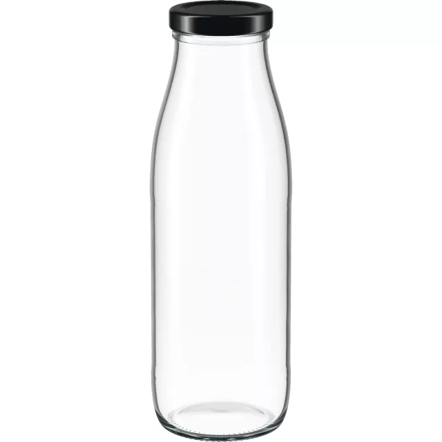 Univerzalna boca Weck 0,5 l, crni poklopac