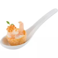 Fingerfood žlica od melamina APS Hong Kong 13,5 cm, bijela