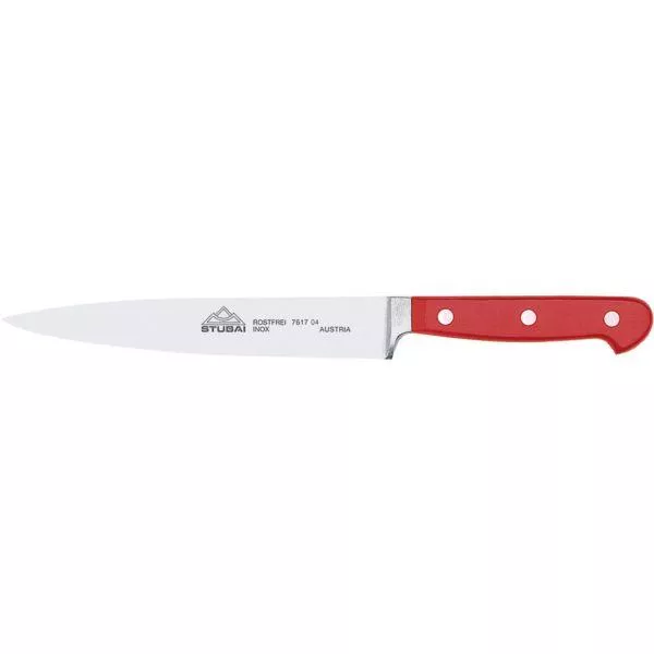 Kovani kuhinjski nož uski crveni oštrica 21 cm kovani Stubai