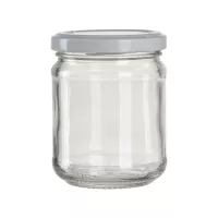 Staklenka za zimnicu Gastro 212 ml, bijeli navojni poklopac, set od 6 kom