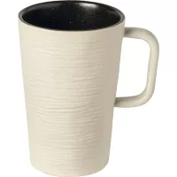 Šalica Costa Nova Notos 280 ml, s ručkom, pješčana/crna iznutra