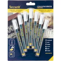 Kredni marker Securit, debljina: 1-2 mm, 7 kom, bijeli