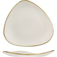 CHURCHILL Stonecast Barley White plitki tanjur, trokut, ø: 265 mm