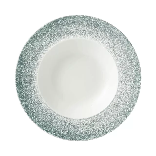 CHURCHILL Raku Topaz Blue duboki tanjur, rub, Ø: 240 mm