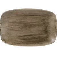 CHURCHILL Stonecast Antique Taupe plitki tanjur, pravokutni, duljina: 300 mm
