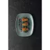 CHURCHILL Raku Jade green plitki tanjur, trokut, promjer: 311 mm