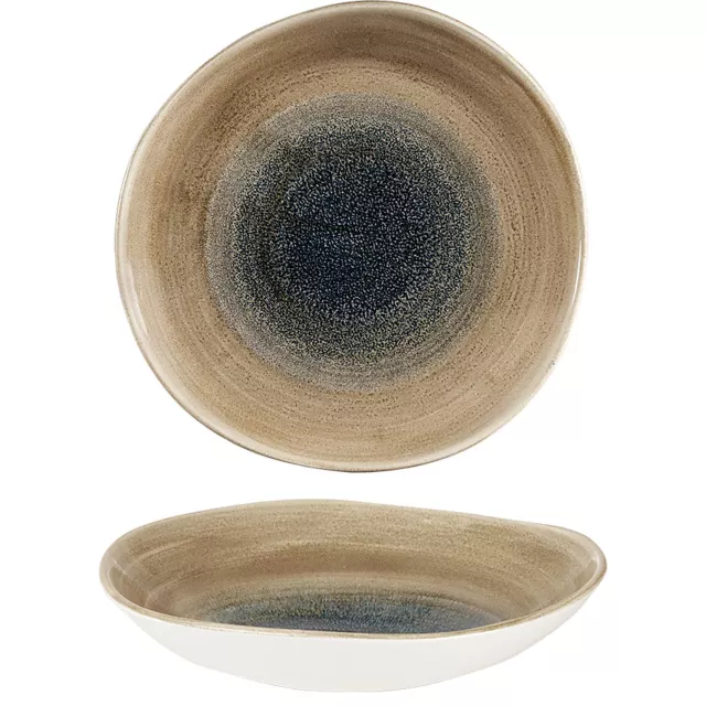 CHURCHILL Stonecast Aqueous Bayou Duboki tanjur, organski, promjer: 253 mm