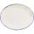 CHURCHILL Stonecast Hints Buffet Indigo Blue plitki tanjur, ovalni, ø: 305 mm