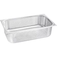 B.PRO Gastro posuda GN 1/2, nehrđajući čelik 18/10, perforirana, dubina: 145 mm