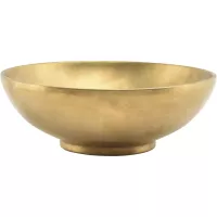 FINE 2 DINE Dvostjena zdjela, metal, visina: 60 mm, promjer: 180 mm, zlatna