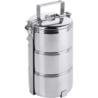CONTACTO trodijelni inox nosač hrane 0,6 l, 3 dijela, visina 240 mm