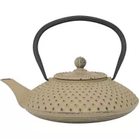 BREDEMEIJER Xilin čajnik od lijevanog željeza, s filtrom, bež, zapremina: 1,25 litara, visina: 168 mm